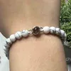 Bangle Personalized Beaded Po Projection Bracelet Custom 2023 White and Black Turquoise Jewelry for Men Women Couples 231023