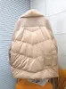 Women's Down Parkas 2023 Fashion Autumn Winter Real Mink Fur Coat Women Natural White Goose Feather Jacket Luxury Outerwear Loose Streetwear 231023