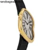 Luxury Quartz Movement C artierrsWatch Tank solo Unisex Quartz Crash Yellow Gold Manual Wind 38mm Unisex StrapEU9L