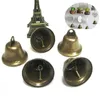 Dekoracje świąteczne 20pcs miedziane dzwonki vintage metalowe mosiężne dzwonki świąteczne dzwonki dekoracje Clear dźwiękowy dzwonek grzechotka do szkoły 231025