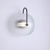 Lampade da parete Stile moderno nordico Lustro Luci per camera da letto a LED Decorazione Dormitorio Arredamento rustico Luce per la casa Esterno