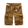 Todo-quinto curto algodão masculino verão nova moda casual vestido multi-bolso camuflagem shorts 29-40 sem271r