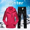 Vestes d'extérieur Combinaison de ski d'hiver pour femmes Veste de randonnée Pantalons Ensembles Neige Chaud Imperméable Coupe-vent Ski Snowboard Costumes pour femmes