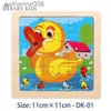 Puzzles 11X11 CM enfants Puzzle en bois jouet véhicule Animal Puzzle dessin animé Animal trafic Tangram jouets jouets éducatifs Puzzles pour enfants cadeaux L231025