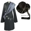 Cosplay Cosplay Black Butler Kuroshitsuji Undertaker Costume Costumi per feste di Halloween Set completo su misura con catena e parrucca per cappelli