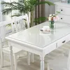 Tapijt zachte glazen tafel mat 1 mm PVC transparant tafelkleed waterdichte rechthoekige tafel afdekkussen keukenolie olie-proof tafel mat 231024