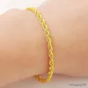 Chaîne 24K Bracelet en or véritable corde torsadée Bracelet en or torsadé pour hommes femmes bijoux de mariage cadeaux R231025