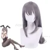 Косплей аниме костюм Rascal не мечтает о девушке Senpai Mai Sakurima Cosplay Wig Bunny Hearwear Headwear