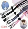 Ny justerbar mask LANYARD EXENTER EAR SAVERS MASK REP HOLDER DIY Making Supplies Mask Sying Elastic Band Cord1313762