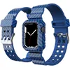 Pulseira de fibra de carbono para apple watch, 45mm 44mm 42mm 38mm 40mm 41mm, pulseira de relógio iwatch 8 7 6 se 5 4 3 2 1
