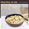 Bowls Natural Sauce Bowl Round Seasoning Dishes Sushi Dipping Appetizer Plates Small Snack Candy Rice Noodles Desktop Key