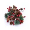 Julekorationer LED -lampor Sträng Pine Cones Needles Bell Dekorativ koppartråd Creative Small Colored 231025