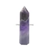 Party Favor Crystal Hexagonal Prism rzemiosło Kamień Naturalny Kwarc Tower Party Favor Kolory Kolory Energy Mineral Wand Dekorację Dekorację DHKFX