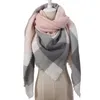Sarongs Winter Scarf For Women Triangle Cashmere Shawl Warm Hijabs Foulard Pashmina Air Conditioning Filt Luxury Designer Bufandas 231025
