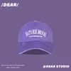 Ball Caps VACIGODEN Purple Baseball Cap Lady Hip Hop Hat Fashionable Men And Women Adjustable Baseball Hat Streetwear Purple Sky Cap 231025