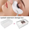 False Eyelashes Storage Box Eyelash Tray Holder Acrylic Pallet Lash Makeup Organizer Case For Grafting Lashes