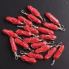 Pendant Necklaces Free From 50Pcs/Lot Healing Natural Crystal Necklace Sliver Wire Wrap Hexagonal Red Blue Turquoises Stone Quartz