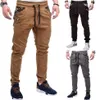 Pantalons pour hommes Mens Large Camouflage Couture Ceinture Ceinture Casual Couleur Correspondant Style Joggers pour Men278t