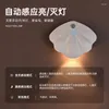 Wall Lamp Magnetic Suction Wiring-free Indoor Door Panel Rechargeable Smart Led Three-color Human Body Induction
