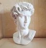 David cabeça retratos busto mini estátua de gesso michelangelo buonarroti decoração para casa resina artcraft esboço practic4724018