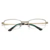 Modefaltbare Sonnenbrillen Rahmen Lesebrillen Antiblau -Licht Brille Easy Carry Metal Presbyopic Gläses mit Gehäuse Diopter +1 1,5 2 2,5 3 3.5 4 für Männer Frauen