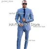 Men's Suits Blazers Men's Suits 2 Piece Slim Fit Single Breasted Point Lapel Jacket Pants Business Formal Office Wedding Groom Prom Tuxedo Blazer Se Q231025