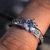 Cluster Rings Real Platinum PT950 Women Ring Moissanite Diamonds Round 2 3 4 5 Wedding Party Anniversary Engagement Princess Square