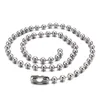 Correntes 2/3/4/6/8mm Aço Inoxidável Bead Chain Ball Colar Mulheres Gargantilha Longa (45cm-70cm) Clássico Jóias Link Colares Para Homens