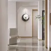 Orologi da parete Orologio da soggiorno Decorazione Regalo Lancette Oro Pezzi per la casa Rotondo Nero Bianco Design moderno Cucina Saat Decor