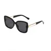 07J72 Herr Designer Solglasögon Goggle Womens Solglasögon Cateye Fashion Solglasögon Black Dark Lenses Sun Glasses Retro glasögon Män UV400 -skydd