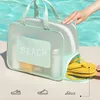 Duffel Bags Beach Dry Wet Mesh Transparent Swimming Bag Portable Travel Large Capacity Makeup Shoes Storage Pool Waterproof Handbag