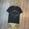 22SS MĘŻCZYZNA Kobiet Projektanci T-shirty Tree Letters Drukuj Man Man Crew Crew Paris Fashion Streetwear Black White XS-L268R