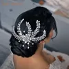 Fermagli per capelli A512 Pettine da sposa in cristallo per sposa Tiara nuziale Accessori di perle per donne e ragazze damigelle d'onore