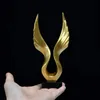 Christmas Decorations Modern Home Decor Gold Wings Statues and Sculptures Living Room Figurines for Interior Room Ornaments Art Decoration Accessories 231025