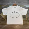 22SS MĘŻCZYZNA Kobiet Projektanci T-shirty Tree Letters Drukuj Man Man Crew Crew Paris Fashion Streetwear Black White XS-L268R