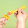 Autre bébé alimentation silicone fruits mangeoire avec couvercle alimentaire supplément de légumes sucette infantile Nibber dentition vaisselle 231025