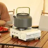 Camp Kitchen 0,8 l/1,1 l/1,2 l/1,6 l/1,8 l/2 l/2,5 l Aluminiumlegierung, tragbarer Outdoor-Camping-Wasserkocher für Picknick-Kochen 231025