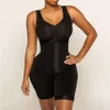 Pure Kleur Shapewear Nieuwe Breasted Shapewear uit één stuk Hoge compressie Faja Taille Trainer met lange mouwen 201222212T