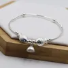 Anklets 925 Sterling Silver Small Fish Elbow Anklet Jewelry for Women Girls Cute Lotus Bell Beads Bracelets on Leg Foot Ornament JL006 231025