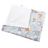 Blankets "80x100cm Bamboo Cotton Baby Muslin Swaddle Blanket Cute Soft Print Towel Wrap "