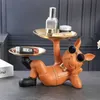 Kerstversiering Bulldog Dierenfiguren Cool Hond Standbeeld Sculptuur Woonkamer Studeerkamer Slaapkamer Decor Interieur Decoratie Accessoires 231025