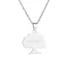 Pendant Necklaces Silver Plated Stainless Steel Ethiopia Oromia For Women Girls Oromo Ethnic Jewelry