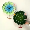 Relógios de parede Relógio estético luminoso vidro silencioso moda pêndulo cozinha horloge sala de estar murale decoração de fazenda yy50wc