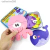 الألغاز Baby Cartoon 3d Iron Box Wooden Animal/Trafficles Toy Toy Toy Wooden Puzzle Toy Toy Jigsaw for Children Giftl231025