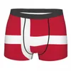 Sous-vêtements hommes Boxer sous-vêtements sexy drapeau du Danemark culotte masculine pochette pantalon court boxe