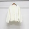 TT – Cardigan tricoté pour femmes, automne/hiver, loisirs, Toteme, simple boutonnage, col en v, manches longues, pull tricoté, 2023