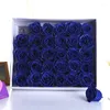 Fleurs décoratives 30 pièces ours en peluche Rose tête de fleur éternelle artificielle décoration de la maison guirlande mariage saint valentin bricolage cadeau