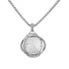 DY Necklaces Designer Classic Jewelry Fashion Charm Similar Popular 20MM Imitation Diamond Large Pendant Stainless Steel Chain Christmas Gift Jewelry
