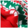 Partyhüte Weihnachten Strickmütze Weihnachten Rentier Santa Schneeflocke Pompom Beanie Rot Grün Cloghet Baumkappe für Jahr Adt Kinder Geschenk Drop Dhogt