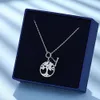 Swarovski ketting hoge kwaliteit dameseditie glanzende levensboom ketting Swarovski kristal vredesboom dameshalsbandketting